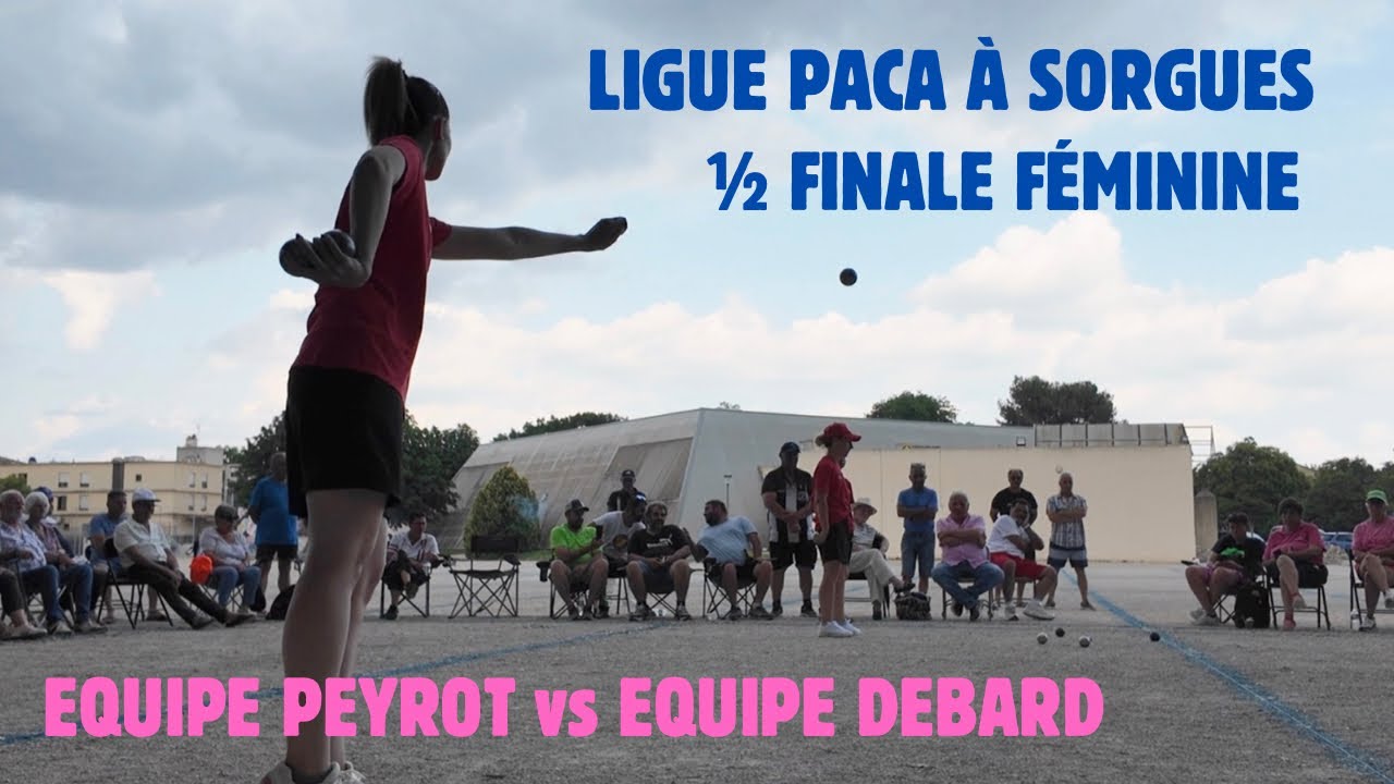 DOUBLETTE FÉMININ À SORGUES POUR LA LIGUE PACA #petanque