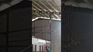 balok tarik kuda kuda. model cremona cnp 125 dengn besi beton 12mm