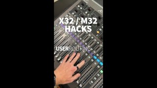 Behringer X32 Hacks - User Routing #shorts