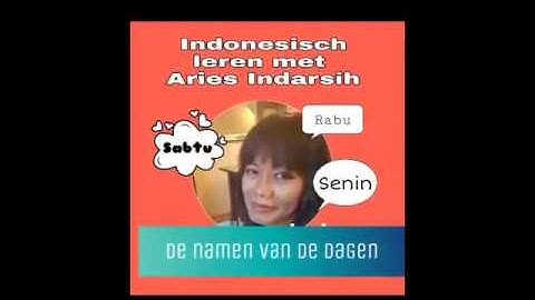 Indonesisch leren : de namen van de dagen