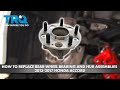 How to Replace Wheel Bearing  Hub Assemblies 2013-2017 Honda Accord