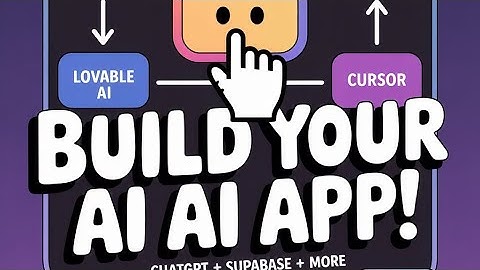 Build AI app. Workflow: ChatGPT . Lovable .Supabase. Cursor