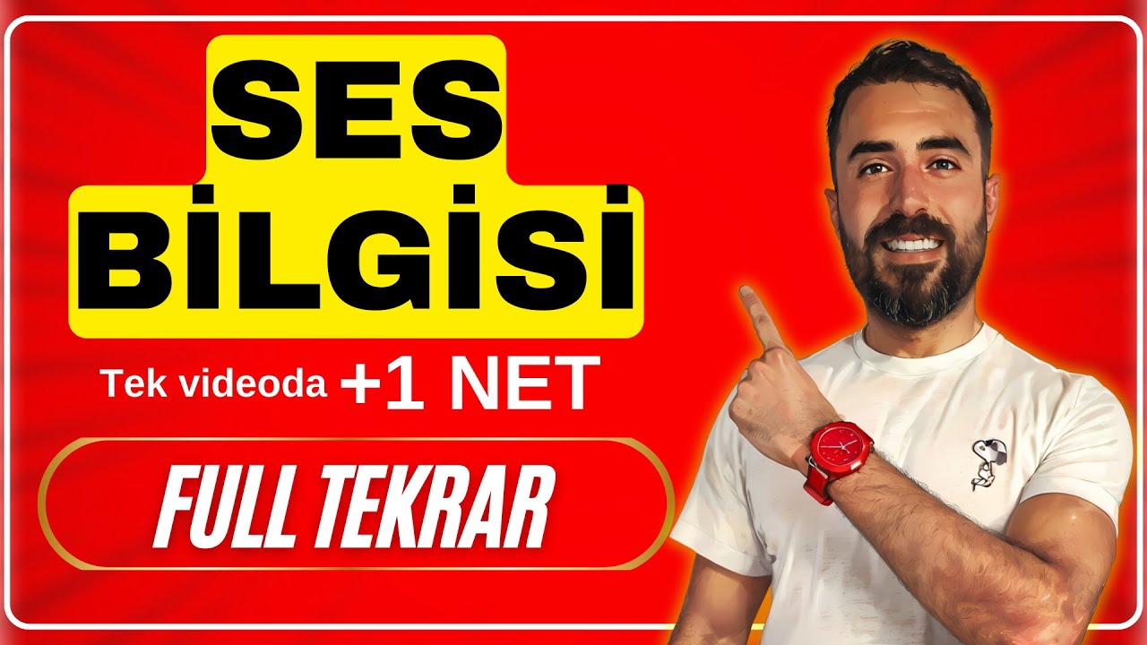 SES BİLGİSİ FULL TEKRAR +1 NET / KPSS - TYT TÜRKÇE FULL TEKRAR 2024 - Deniz Hoca