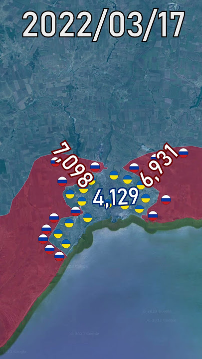 Siege of Mariupol (Ukraine War) *RE-MAKE* #shorts #animation #map