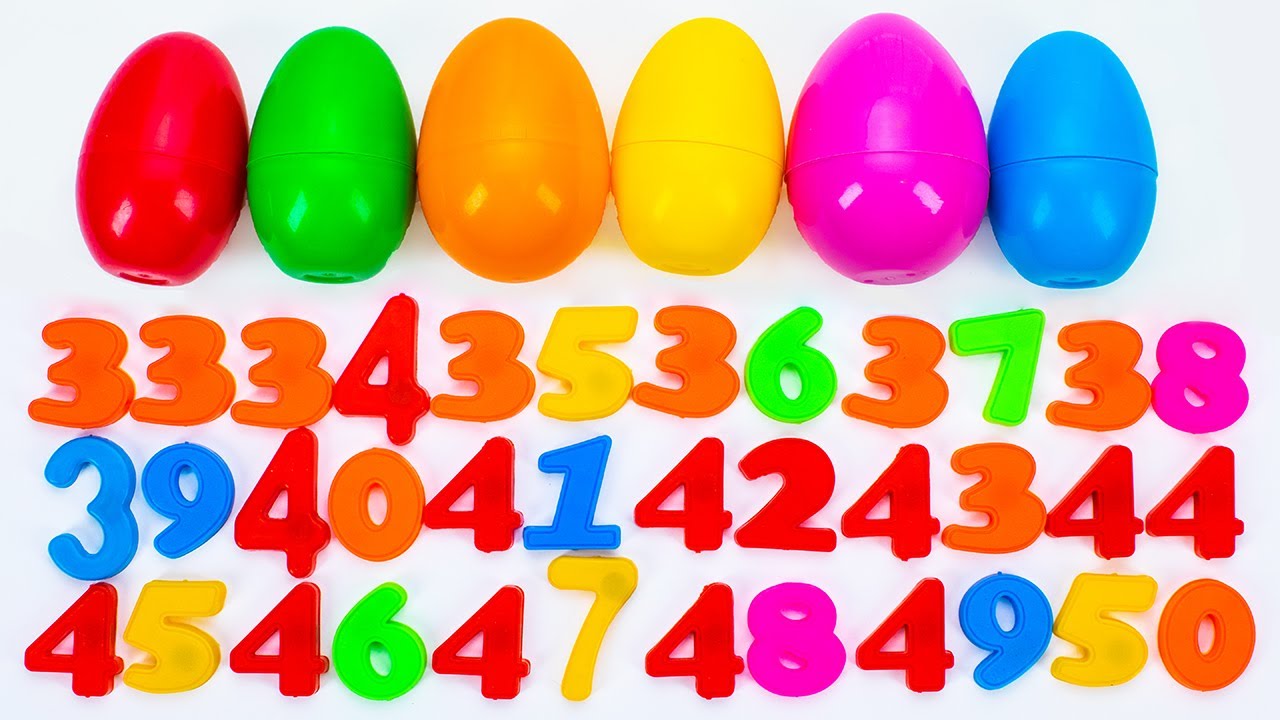 Числа от 1 до 50! Учимся Считать. Играем с Магнитными Цифрами! - YouTube