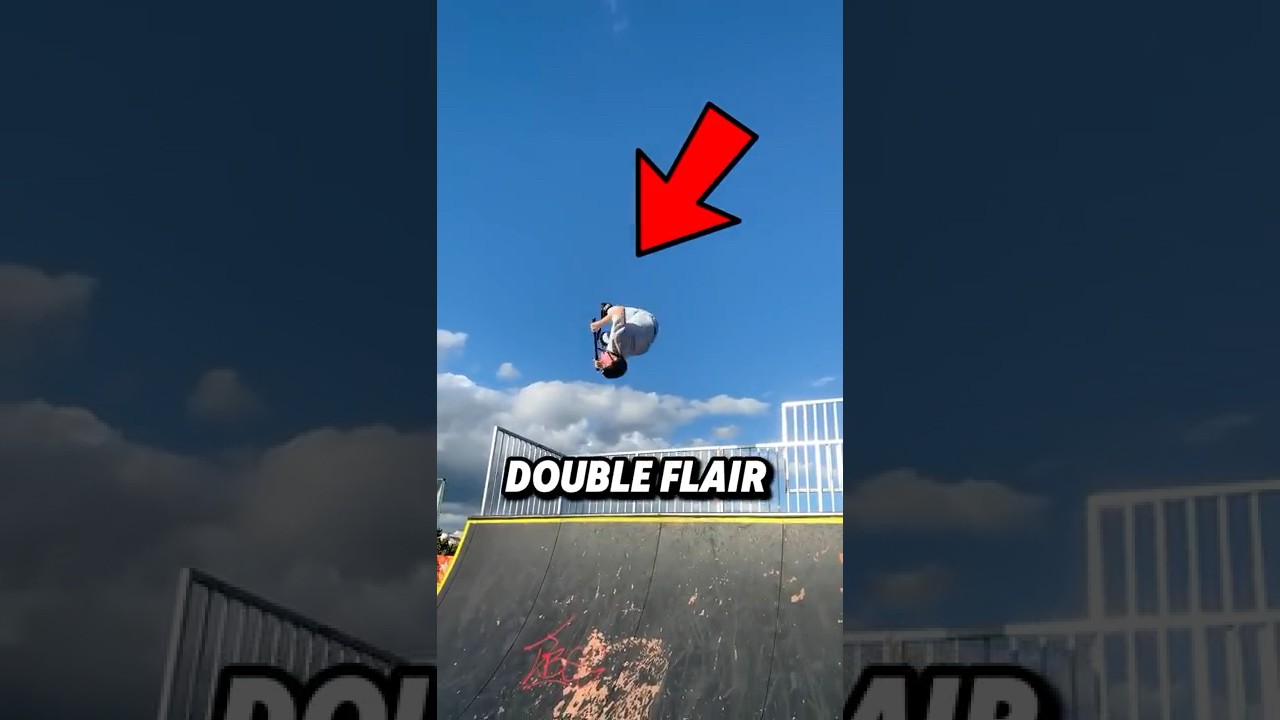 J’ai essayé DOUBLE FLAIR en trottinette freestyle🤯 