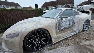 40 - Massive Progress, 14 Hours Of Sanding, Shaping And Flatting, Headlights In, Stance Improvements