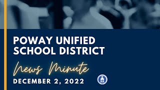 Poway Unified News Minute 12-2-22