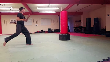 Slo Mo - slow motion 360 round kick - jump spin round kick