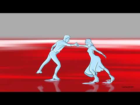 #2D #Animation 30 Seconds clip on romantic love Couple Dance - Frame by Frame Animation