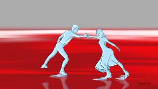 #2D #Animation 30 Seconds clip on romantic love Couple Dance - Frame by Frame Animation Resimi