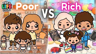 POOR VS RICH FAMILY HOUSE DESIGNS 🤩💸🥺🏚| Toca Life World