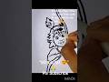 Cute Krishna Hiding Behind Curtain#krishna #Shorts#art#viral #reels#krishna#drawing#artist #painting