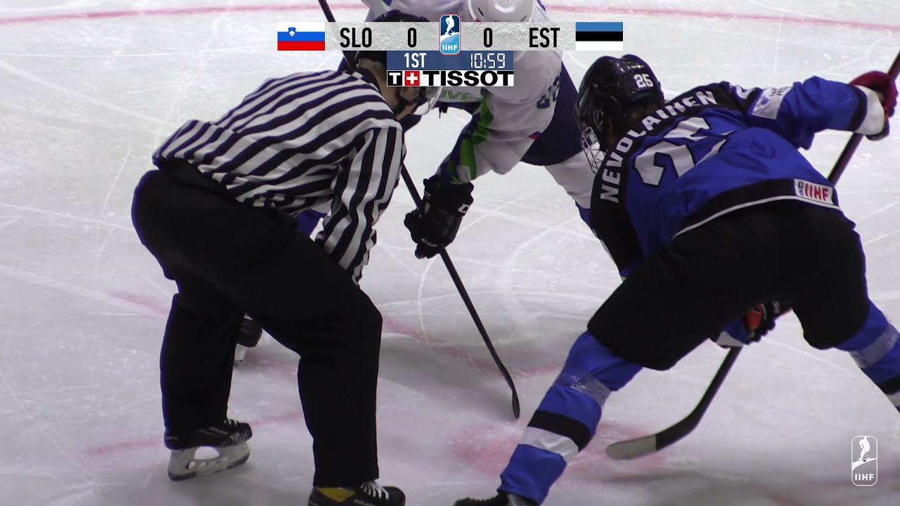 SLOVENIA vs ESTONIA - Ice Hockey IIHF U20 wm20ib, Tallinn Estonia