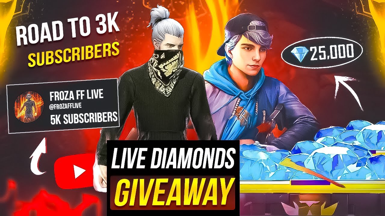 FREE FIRE PAKISTAN SERVER || LIVE CUSTOM ROOM AND DIAMOND GIVEAWAY || FROZA  FF LIVE