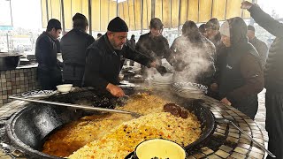 Cooking Up a Storm: Traditional Uzbek Pilaf on the Streets | Jaydarfood