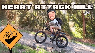 E-bike vs. Heart Attack Hill (Engwe X24)