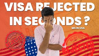 F1 Visa Rejected in Just 15 Seconds?   | Don't make these mistakes! ❌| Spring 2024 | MS in USA  🇺🇸