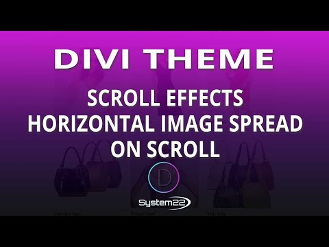 Divi Theme Scroll Effects Horizontal Image Spread On Scroll 👈