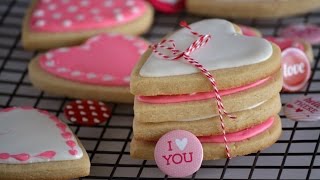 VALENTINE'S DAY COOKIES | How Decorate Heart Shaped Cookies | SyS