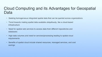 Cloud Computing and its Advantages for Geospatial Data | Use Case-Geo-spatial Cloud