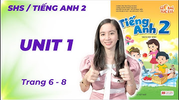 Tiếng Anh lớp 2 Unit 1 - Trang 6, 7, 8 -  At My Birthday Party Cô Minh Hậu Global Success (Sách Mới)