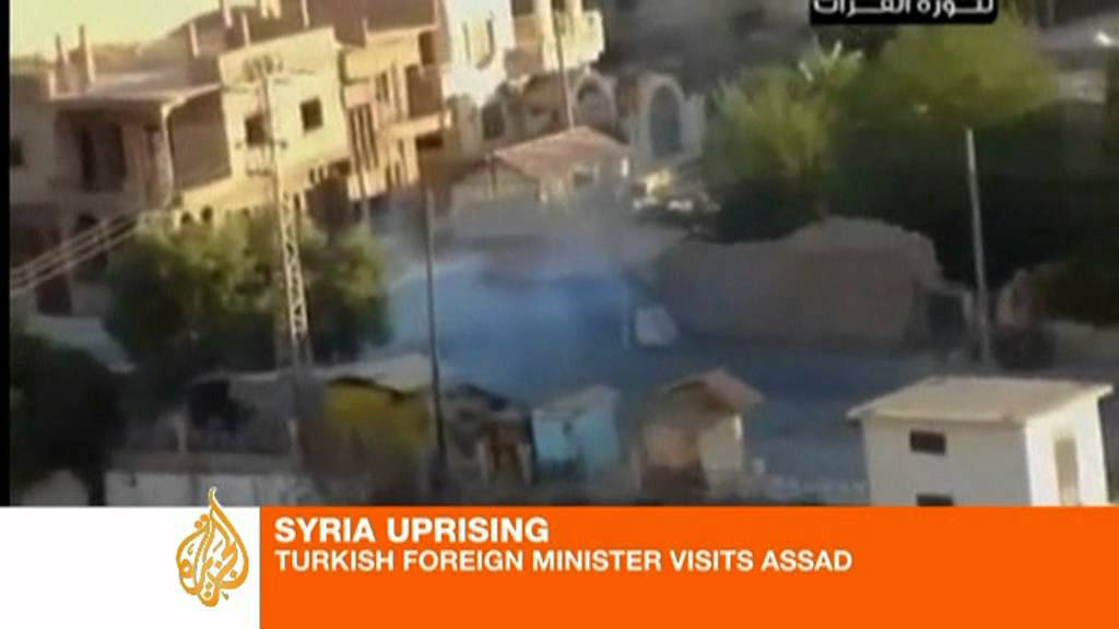 وزير الخارجية التركي يزور الرئيس السوري بشار الأسد