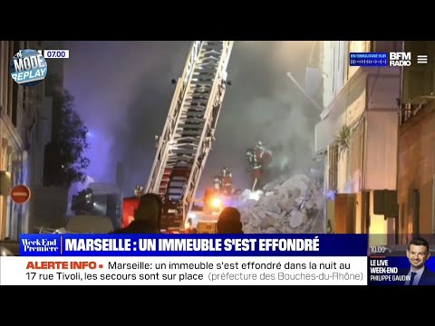 France: Effondrement d’un immeuble après une explosion rue Tivoli à Marseille
