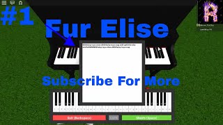 Piano Sheets Roblox Fur Elise - 