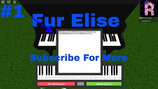 Piano Sheets Roblox Fur Elise -