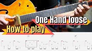 【ロカビリー】How to play &quot;One Hand Loose&quot; - Stray Cats -（With TAB)【rockabilly】