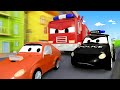 Coche de policía para niños - La Fiesta Sorpresa de Cumpleaños de Frank - Videos de autos para niños