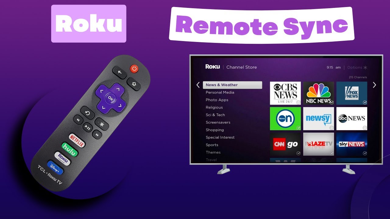 How to Sync Roku Remote to Tv? - YouTube