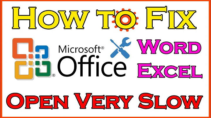 How to Fix Microsoft Word & Excel Open Very Slow - Microsoft Office Tutorial