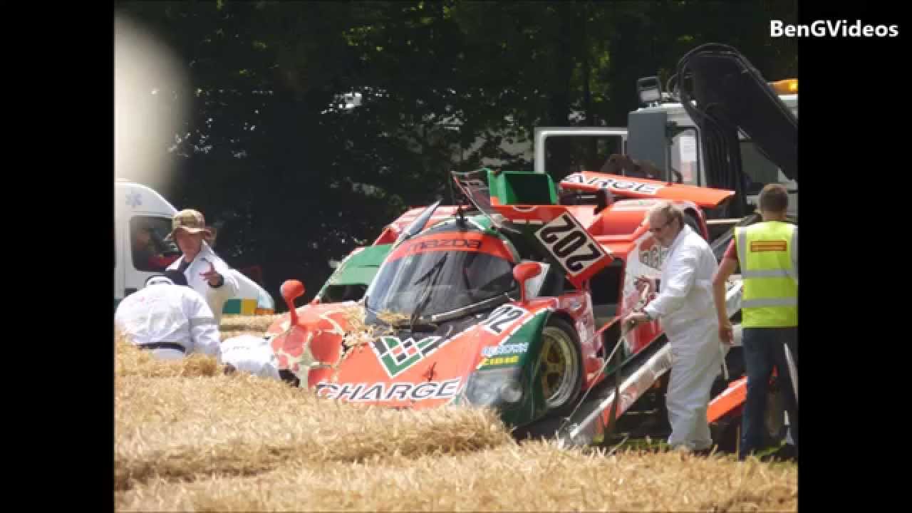 Mazda 767B Crash at Goodwood FoS 2015 - YouTube