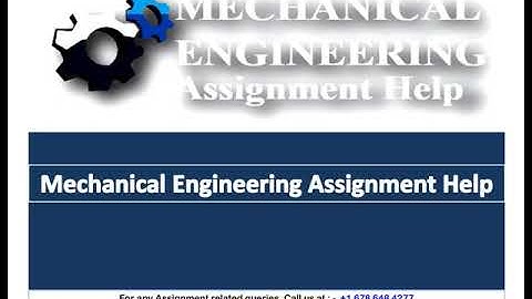 Mechanical Engineering Assignment Help