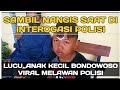 Lucu sambil nangis,,Anak kecil viral di Bondowoso saat di interogasi Polisi || Bocah melawan polisi