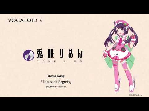 New Vocaloid 兎眠りおん (Tone Rion) demo song 「Thousand Regrets」