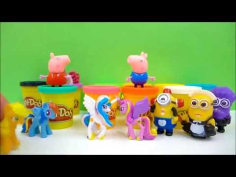 Play doh ideas - surprise egg videos for kids Peppa Pig and Minions Compilation