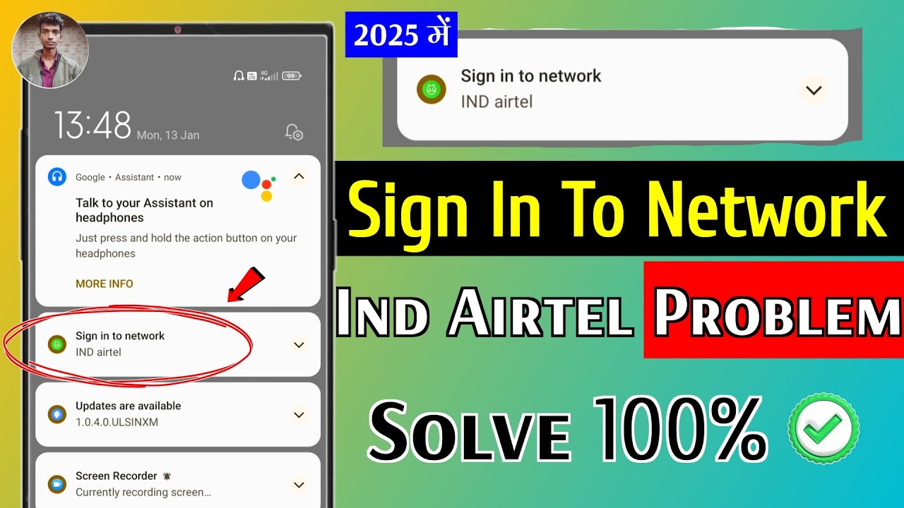 Sign Into Network|Ind Airtel Problem Solve Kaise Kare 😱 || How To Solve ...