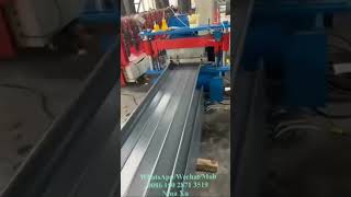 Standing seam roof sheet roll forming machine