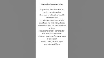 Expression Transformation in informatica cloud 2025 #informaticaiics #etl #interviews #easy