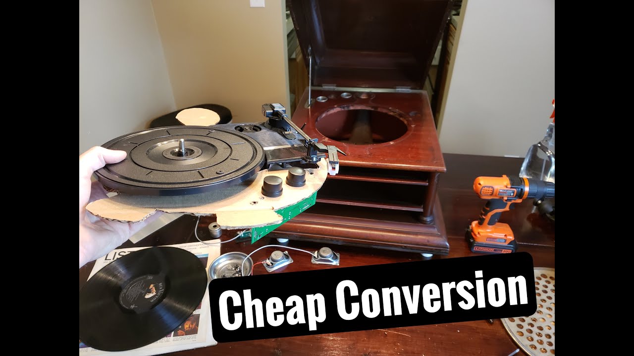 How to Convert a Mechanical Record Player to Electric for 40 YouTube