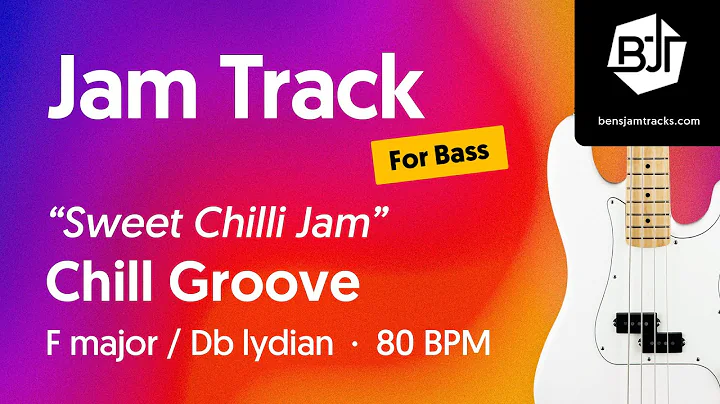 Chill Groove Jam Track in F major / Db lydian (for bass) "Sweet Chilli Jam" - BJT #112