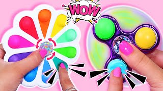 DIY POP IT Fidget Spinner DIY Pop It Fidgets! Viral TikTok fidget toys / How to make Pop It fidgets