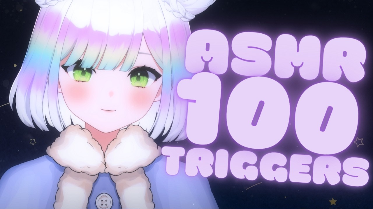 【ASMR】100 ASMR TRIGGERS💕🎙 | triggers & whispers🤫 | great for sleep or background noise✨😴 #3DIO #asmr
