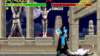 Mortal Kombat (rev 5.0 T-Unit 03-19-93) - Mortal Kombat (Arcade / MAME) Fatality Glitches 2 - User video