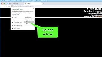 How to Unblock Flash in ST Math
