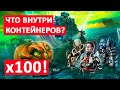 ОТКРЫВАЕМ 100 КОНТЕЙНЕРОВ С ТЫКВАМИ