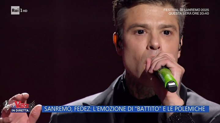 Sanremo 2025, l'esibizione di Fedez e le polemiche - La vita in diretta 12/02/2025